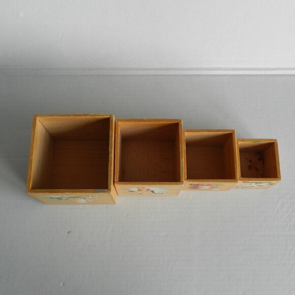 Vintage Hermann Eichhorn Wooden Handmade Nesting Boxes 4 - Picture 6 of 6